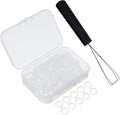 Keyboard Puller Keycap Removal Tool and 200 Pcs Rubber O-Ring Dampeners by Fiada