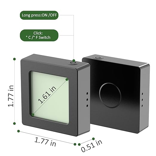 2 Pcs Digital Hygrometer Indoor Thermometer Humidity Meter Room Thermometer - Image 2