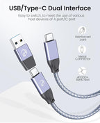 ORICO 7 Port USB Hub 10Gbps, Aluminum USB 3.2 Gen 2 Hub, 6 USB 3.2 Data Ports - Image 6