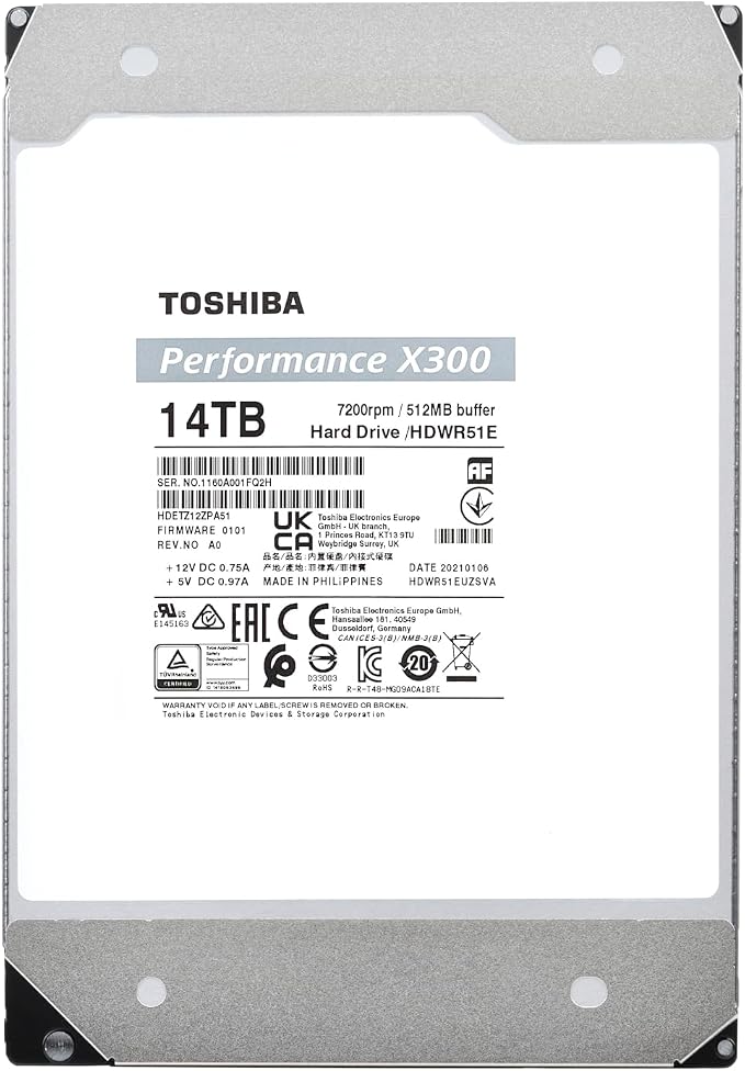 Toshiba X300 14TB Performance & Gaming 3.5-Inch Internal Hard Drive - Image 5