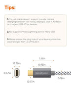 CableCreation USB A to USB C Short Cable 1FT 10Gbps, 3A Fast Charging, USB-C - Image 9