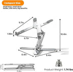 Moallia N86 360 Rotating Laptop Stand, Adjustable Height & Angle, Ergonomic - Image 5