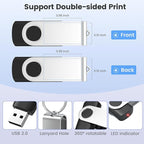 ABLAZE Custom Flash Drive 128GB 10 Pack, Personalized USB Logo Flash Drives USB - Image 5