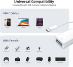 USB C to USB Adapter, Type-C OTG Cable, C Male to USB A Female Adapter - Image 2