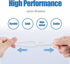 2 in 1 USB C to C Cable/Type C to Lightning Charger Cable 10ft, Long Type C to - Image 5