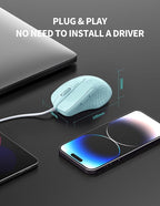 TECKNET Wired Mouse, 6-Button Corded - Image 6