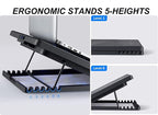 Laptop Cooling Pad 17inch 15.6 14 13 12inch Gaming Cooler Pad Chill Mat 5 Quiet - Image 5