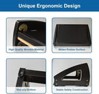 StrongTek Ergonomic Under Desk Footrest, 3 Adjustable Heights Wooden Office - Image 4