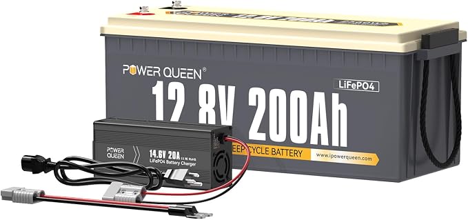 Power Queen 12.8V 200Ah LiFePO4 Battery by PowerQueen