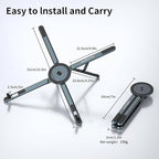 Adjustable Laptop Stand for Desk, Magnetic Phone Holder - Image 4