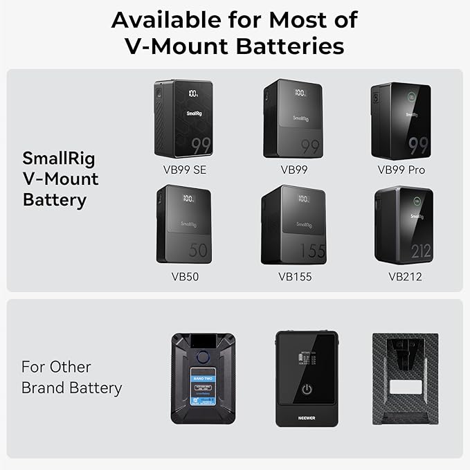 SMALLRIG V Mount Battery Plate, V-Lock Battery Plate - Image 4