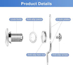 Thumb Operated Offset Cam Lock, Non-Locking Replacement Lock - Image 4