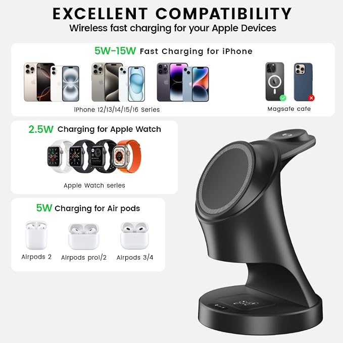 3 in 1 Wireless Charging Station - Image 3