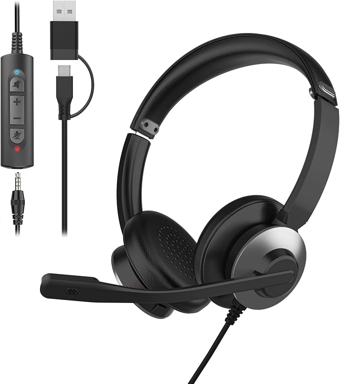 Earbay USB Headset with Microphone by Earbay