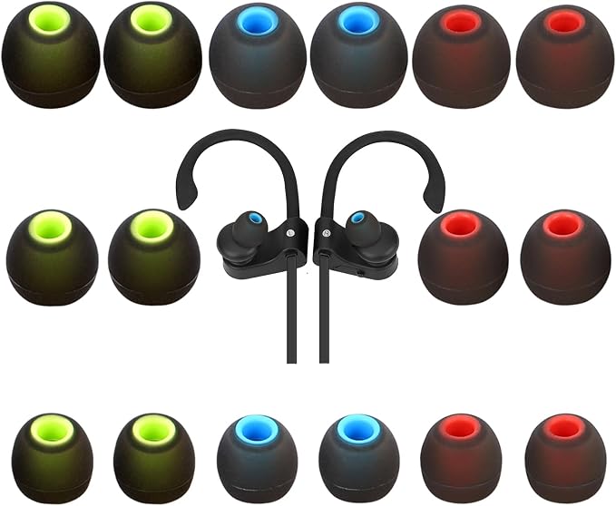 Earbud Tips Ear Bud Tips Soft Anti Slip Washable and Reusable Silicone by Unknown