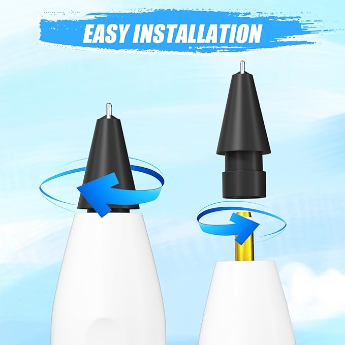 Upgraded Pencil Tips fits for Apple 2nd 1st Gen iPad Pro Pencil, 0.78mm No Wear - Image 8