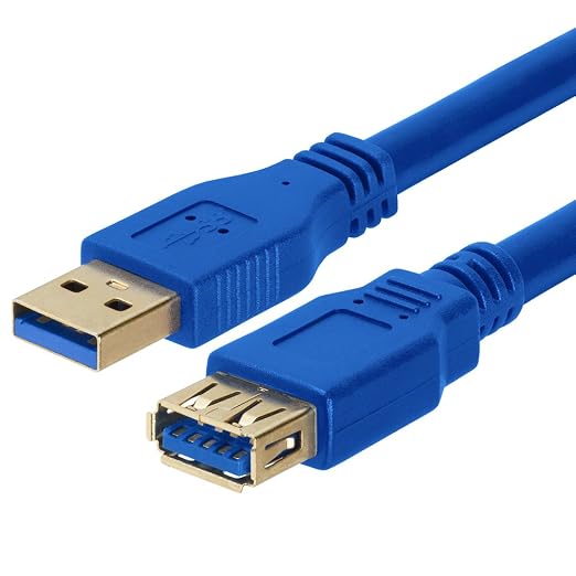 Cmple - USB 3.0 A Male to A Female Extension Gold Plated Cable - 10FT - Image 3