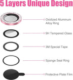 AGVEE 3+3 6 Pack for iPhone 12 Pro Max 6.7" Camera Lens Cover Protector - Image 7