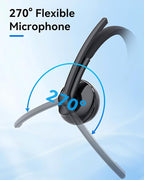 EMEET HS50 Wired Headset with Mic, On-Ear Computer Headphones with Noise - Image 4