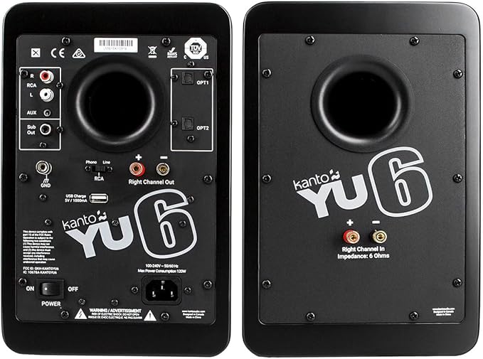 Kanto YU6 Powered Bookshelf Speakers - Image 4