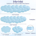 Cloud Wrist Rest Keyboard, Cloud Keyboard Wrist Pad Set - Image 7