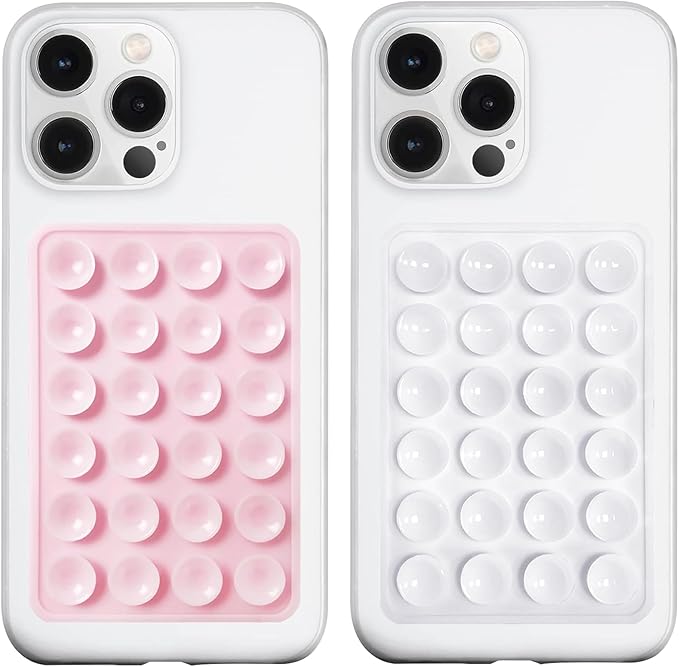 2 Pack Silicone Suction Phone Case Mount, Silicon Adhesive Phone Grip by LvShuLiangPin