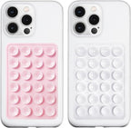 2 Pack Silicone Suction Phone Case Mount, Silicon Adhesive Phone Grip by LvShuLiangPin