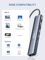 Dockteck 9-in-1 USB-C Hub: HDMI 4K@60Hz, 100W PD, 2x USB-A 5 Gbps, SD/TF Card - Image 7
