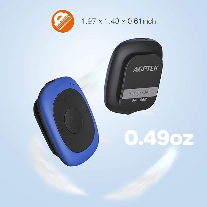 AGPTEK G02 8GB Clip MP3 Player - Image 5