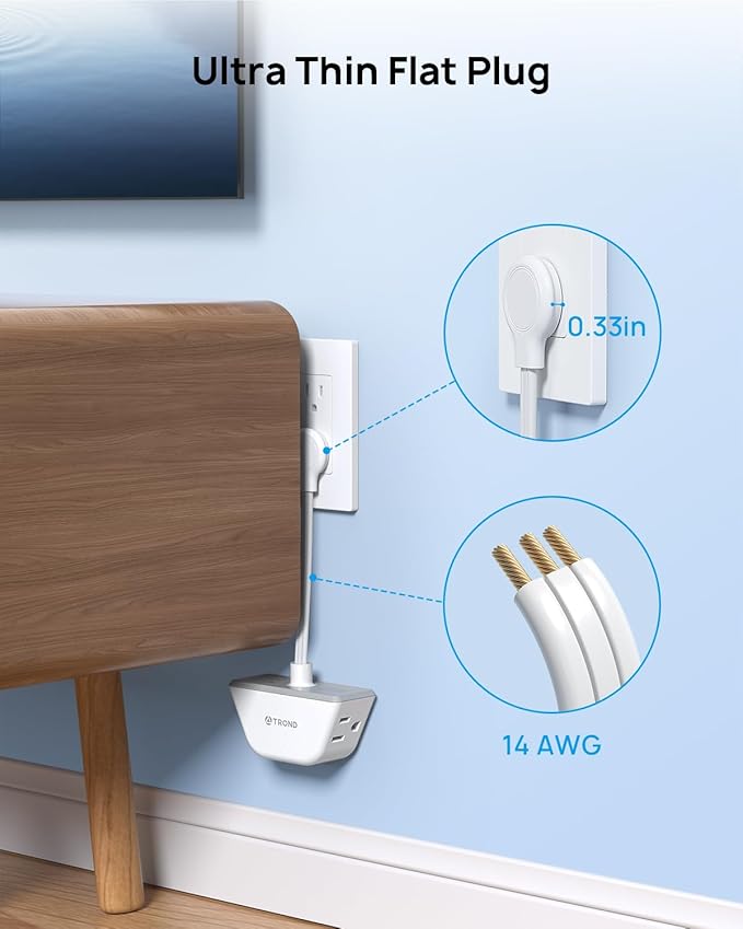 TROND Flat Outlet Extender - Image 3