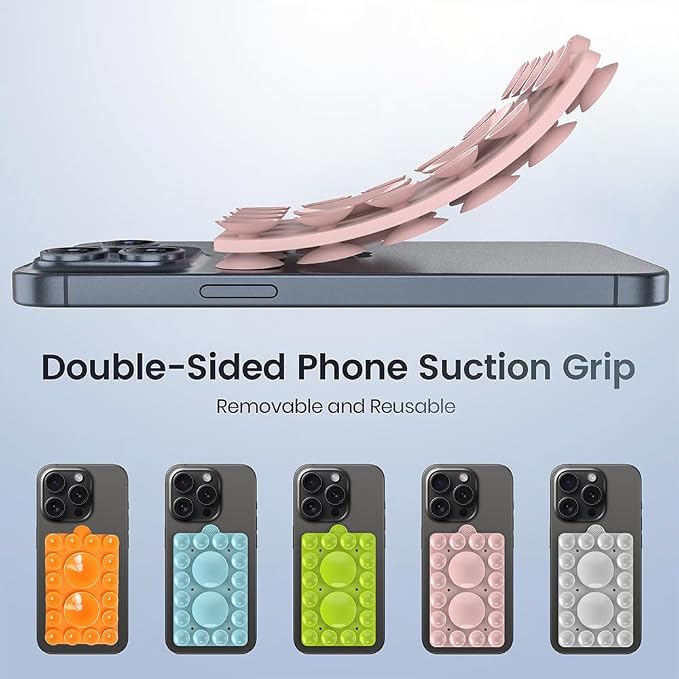 Double Sided Silicone Suction Phone Holder Mount, Compatible - Image 6