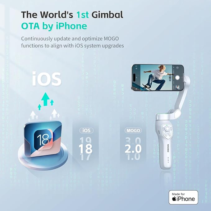 MOGO Only for iPhone, Gimbal Stabilizer for iPhone, Cell Phone Gimbal Stabilizer - Image 7