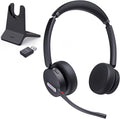 Yealink WH64 Hybrid DECT& Bluetooth Wireless Headset, 492ft Range Dual Teams UC by RedefineYourWorkplace