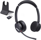 Yealink WH64 Hybrid DECT& Bluetooth Wireless Headset, 492ft Range Dual Teams UC by RedefineYourWorkplace