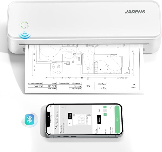 JADENS Portable Printers Wireless by JADENS