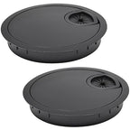 2 Pcs Desk Grommet 3-1/8" / 80 mm, Desk Cord Hole Cover, Cable Grommet Metal by EASYEAH