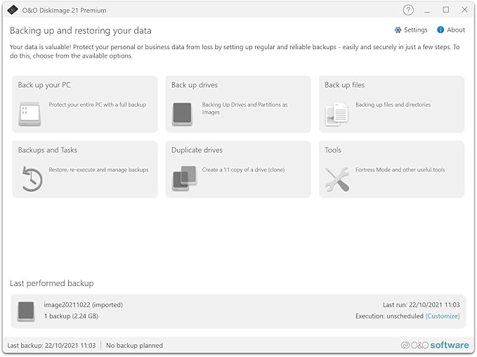 O&O DiskImage 21 Premium - Image 2