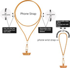 Cell Phone Lanyard Detachable Phone Chain Strap Leather 2-in-1 anti theft phone - Image 4