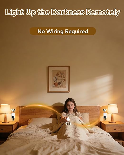 NineLeaf Wireless Remote Lamp Switch, Plug - Image 6