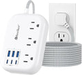 6 USB Surge Protector Power Strip- Extension Cord 10 Ft by Beeiker-BetterHelperforYou