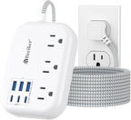 6 USB Surge Protector Power Strip- Extension Cord 10 Ft by Beeiker-BetterHelperforYou