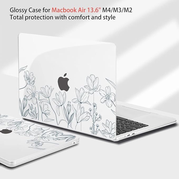 Teryeefi for 2025 2024 2023 2022 MacBook Air 13.6 inch Case M2 M3 M4 Model - Image 4