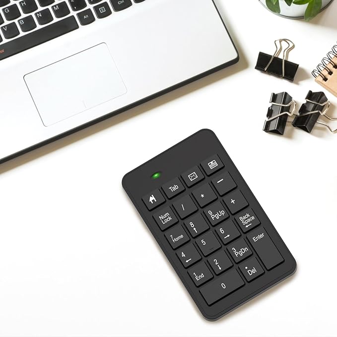 Wireless Number Pad with Battery, Enhanced Efficiency with 23 Keys Numeric - Image 7
