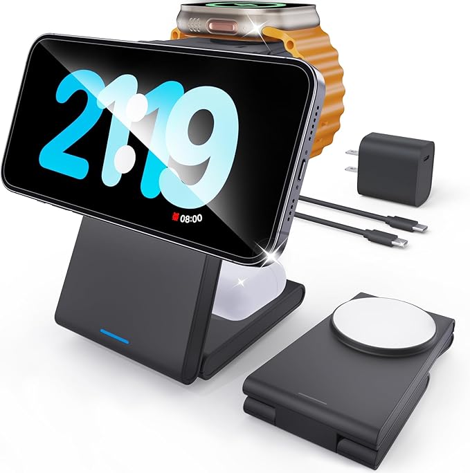 Foldable 3 in 1 Charging Station by Kysson