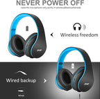 ZIHNIC Bluetooth Headphones Over-Ear, Foldable Wireless and Wired Stereo - Image 4