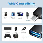 USB C to USB A Adapter 6 Pack, USBC to USB Adapter, TypeC Male USBA Female 3.0 - Image 4