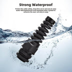 Strain Relief Cord Connector, CGELE 5 Pack NPT 3/4" Waterproof Cable Gland Cord - Image 3