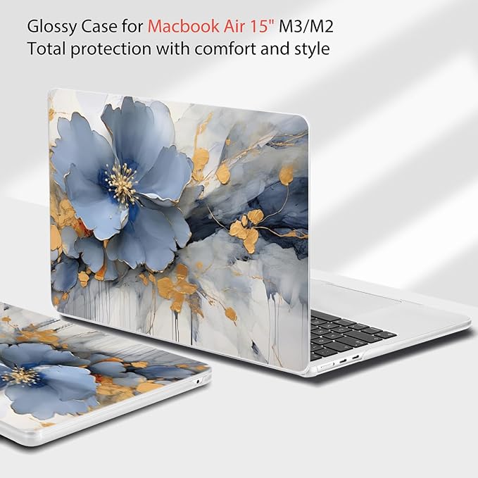 Teryeefi Compatible with A2941 M2/A3114 M3 MacBook Air 15 inch CaseRelease 2023 - Image 5
