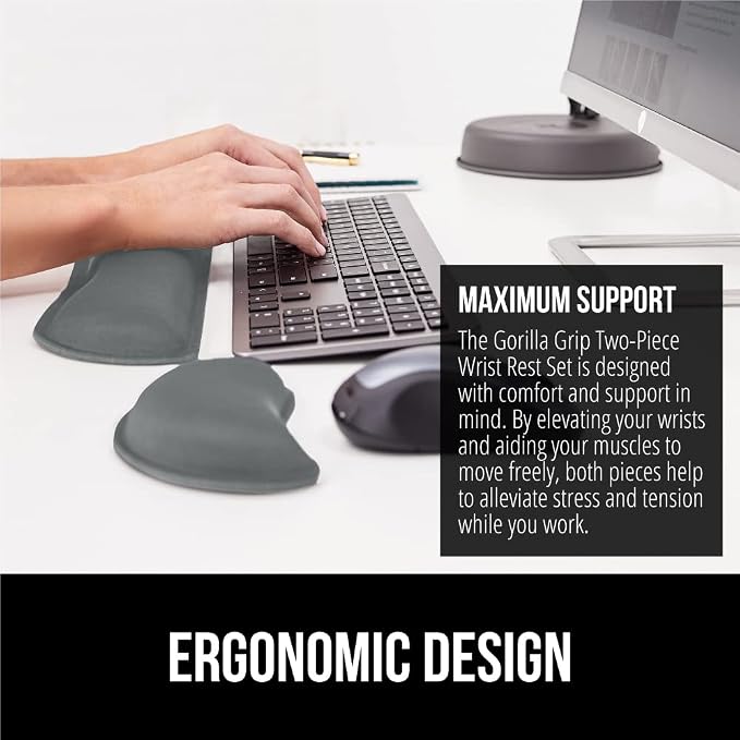 GORILLA GRIP Silky Gel Memory Foam Wrist Rest - Image 4