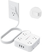 TESSAN 10 Ft Flat Plug Extension Cord by TESSAN